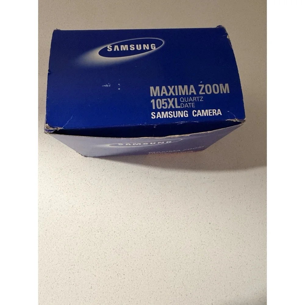 Samsung Maxima Zoom 105 XL 35mm Camera Point & Shoot 38-105mm Powers On
